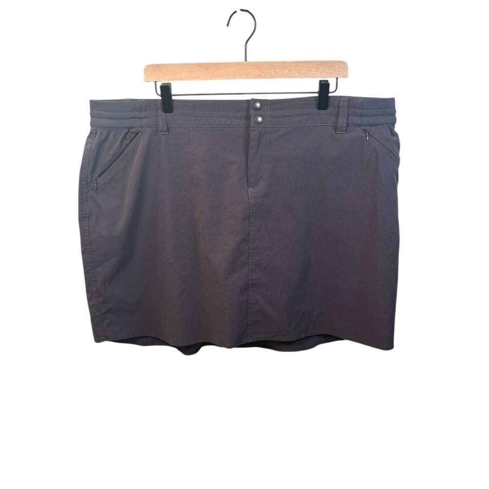 KÜHL Women’s Skirt Size 22W Dark Gray Outdoor Stretch Waist Casual Travel Wear